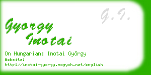 gyorgy inotai business card